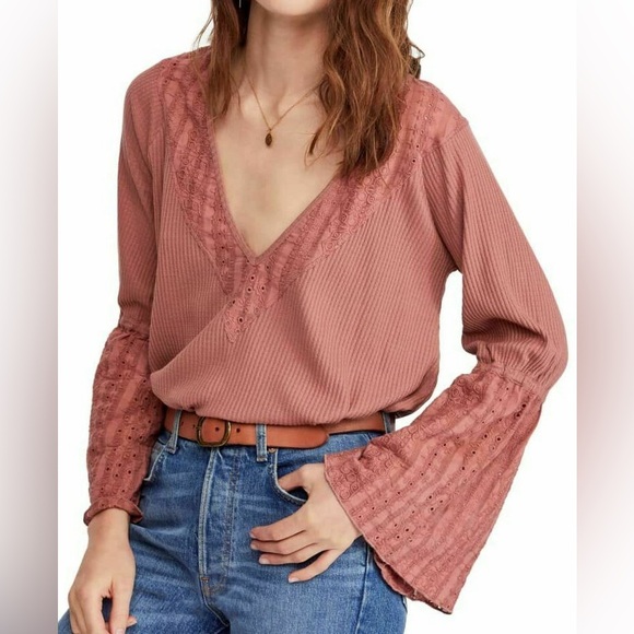 Free People Tops - Free People Parisian Nights Bell Sleeve Top